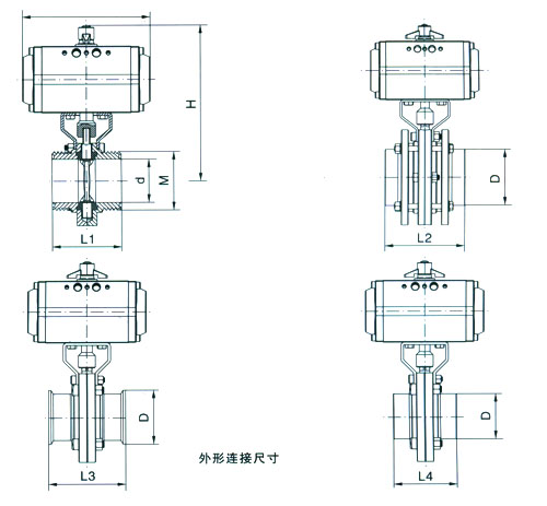 電動(dòng)衛(wèi)生級蝶閥(圖1)